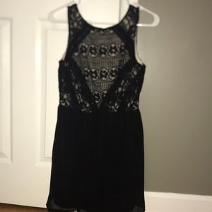 Black flowing dress